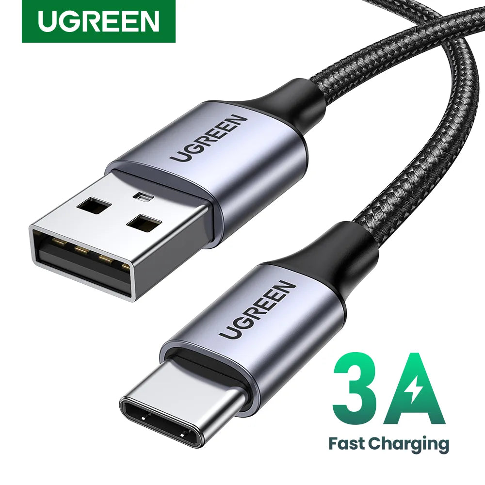 Câble USB C - Charge rapide 3A en Nylon Tressé